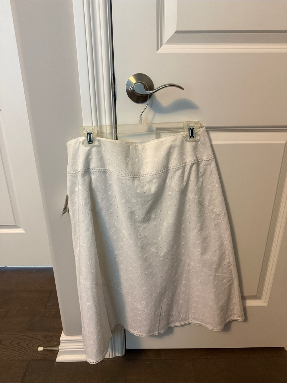jcpenney White Eyelet A-Line Skirt